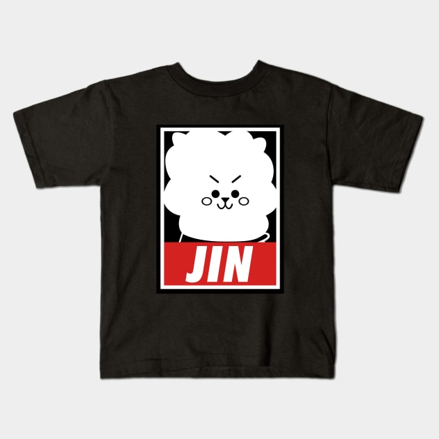 RJ Jin BT21 Kids T-Shirt by Lucile